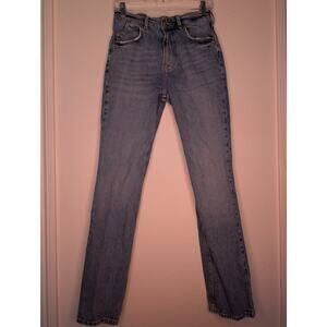 Free People We the Free Light Wash Mid Rise Skinny Jeans 26 Boho Casual Capsule